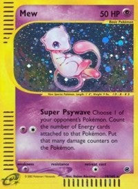 Mew (19) [EX - 019/165 - Holo Rare] - Expedition