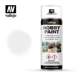 Vallejo - Primer: Hobby Paint- Basic- Aerosol- White, 400 ml.