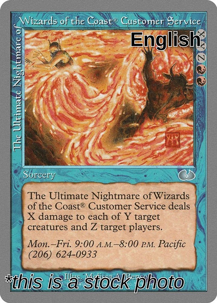 The Ultimate Nightmare of Wizards of the Coast Customer Service