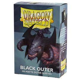 Dragon Shield: 100ct Outer Sleeves - Black Matte