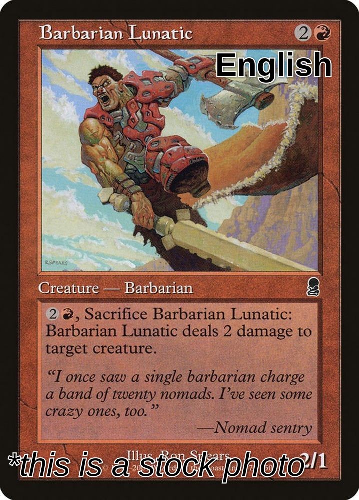 Barbarian Lunatic