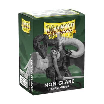 Dragon Shield Non-Glare Matte Forest Green Sleeves (100-Pack)