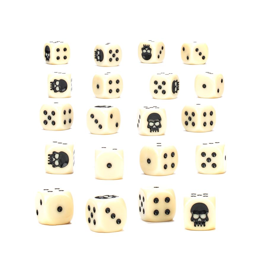 Blacnk and white mini dice