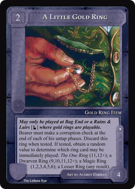 A Little Gold Ring - Lidless Eye - Middle Earth CCG / TCG