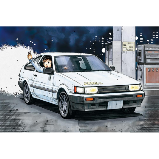 Aoshima: 1/24 Initial D - Itsuki Takeuchi AE85 Levin (Toyota) Scale Model Kit #10