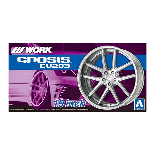 Aoshima: 1/24 The Tuned Car - Work Gnosis CV203 19-inch Tire and Wheel Set