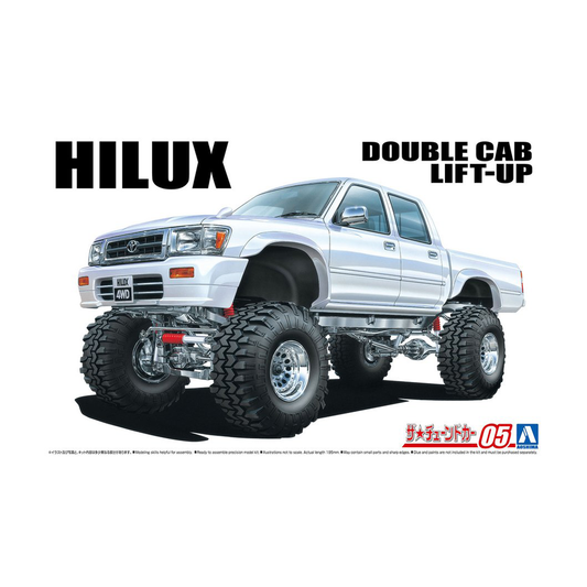 Aoshima: 1/24 LN107 HILUX PICKUP DOUBLE CAB LIFT UP '94 (TOYOTA) Scale Model Kit