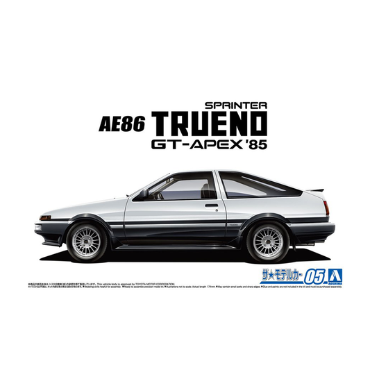 Aoshima: 1/24 TOYOTA AE86 SPRINTER TRUENO GT-APEX '85 Scale Model Kit