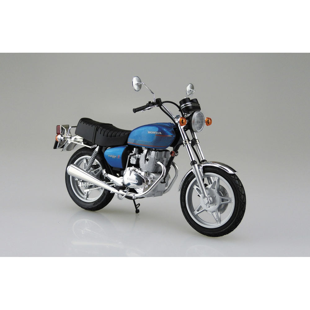 Aoshima: 1/12 Honda CB400T Hawk-II '77 Scale Model Kit #15