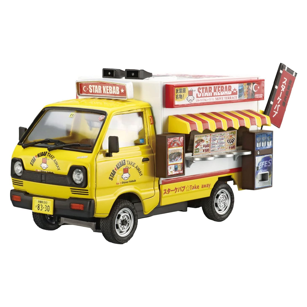 Aoshima: 1/24 Catering Machine Series - Star Kebab Move Terrace Scale Model Kit #6