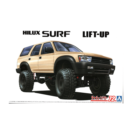 Aoshima: 1/24 Toyota Hilux Surf Lift Up VZN130G '91 Scale Model Kit #72