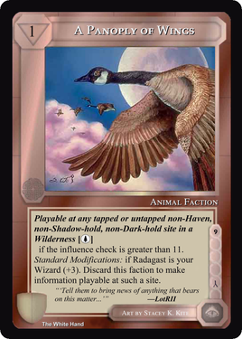 A Panoply Of Wings - White Hand - Middle Earth CCG / TCG