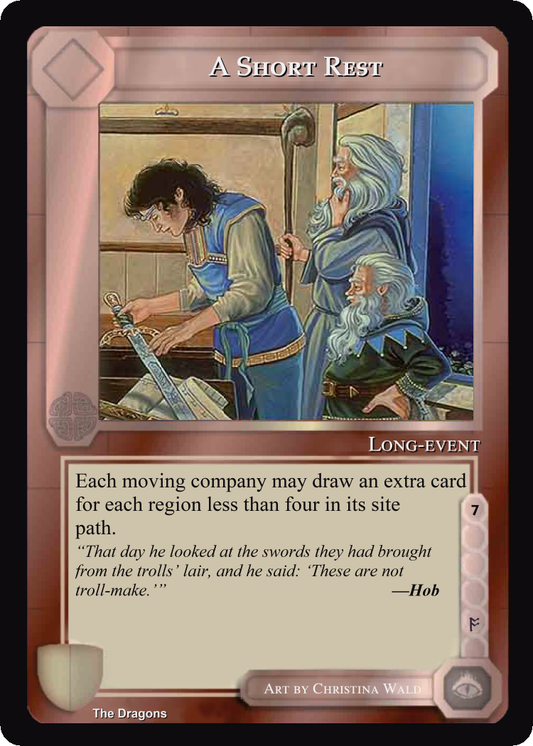 A Short Rest - The Dragons - Middle Earth CCG / TCG