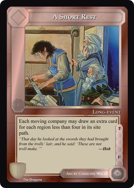 A Short Rest - The Dragons - Middle Earth CCG / TCG