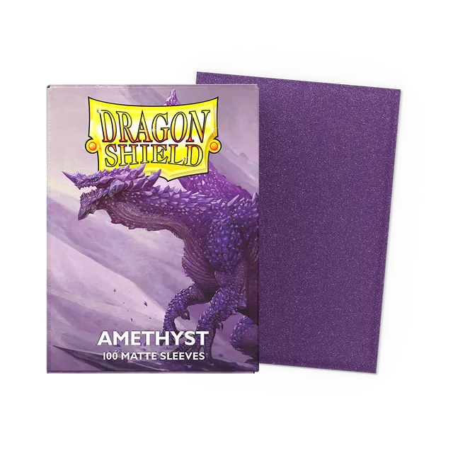 Dragon Shield: Standard 100ct Sleeves - Amethyst (Matte)
