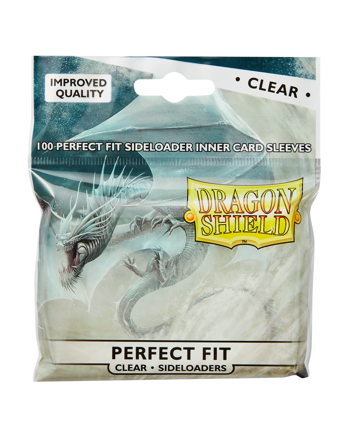 Dragon Shield: Standard Size 100ct Inner Sleeves - Perfect Fit Sideloader (Clear 'Naluapo')
