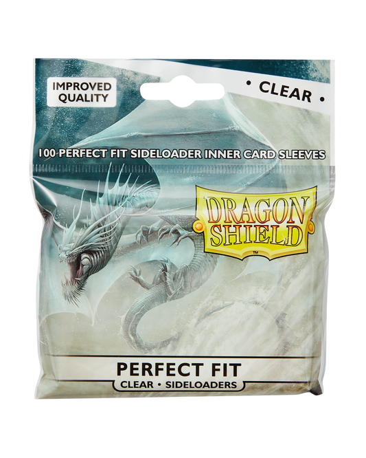 Dragon Shield: Standard Size 100ct Inner Sleeves - Perfect Fit Sideloader (Clear 'Naluapo')
