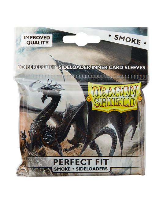 Dragon Shield: Standard Size 100ct Inner Sleeves - Perfect Fit Sideloader (Smoke 'Shinon')
