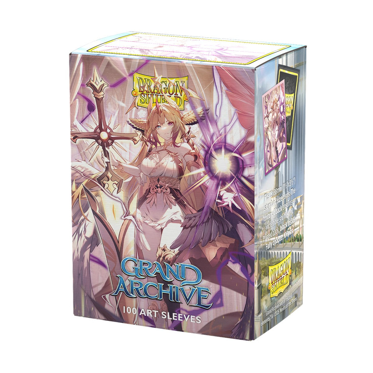 Dragon Shield Sleeves: Standard Matte Dual Art Grand Archive - Haniel Archangel of Spectra 100CT