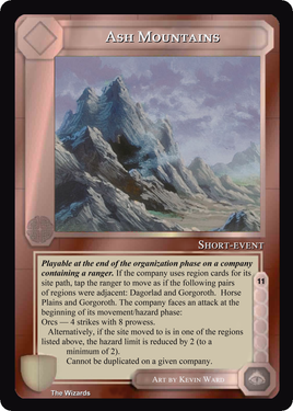 Ash Mountains - METW - Limited - Middle Earth CCG / TCG
