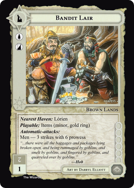 Bandit Lair - METW - Limited - Middle Earth CCG / TCG