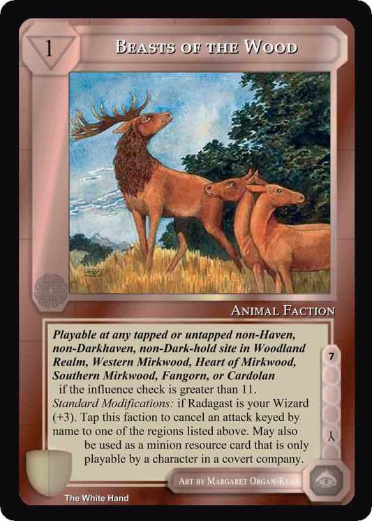 Beasts of the Wood - White Hand - Middle Earth CCG / TCG