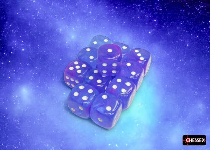 Chessex Nebula Aura / White 16mm D6 Dice Cube
