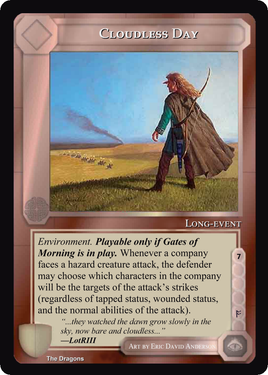 Cloudless Day - The Dragons - Middle Earth CCG / TCG