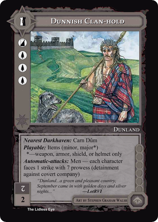 Dunnish Clan-Hold - Lidless Eye - Middle Earth CCG / TCG