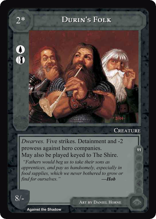 Durin's Folk - Against the Shadow - Middle Earth CCG / TCG