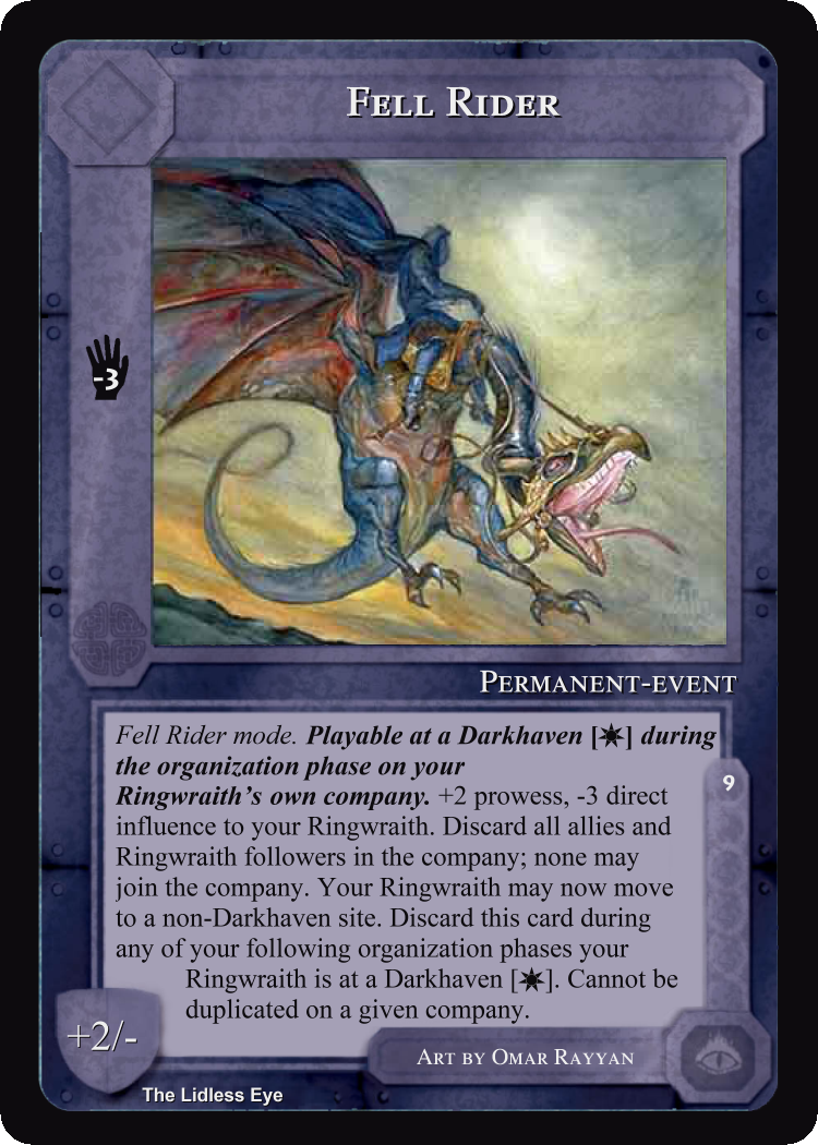 Fell Rider - Lidless Eye - Middle Earth CCG / TCG
