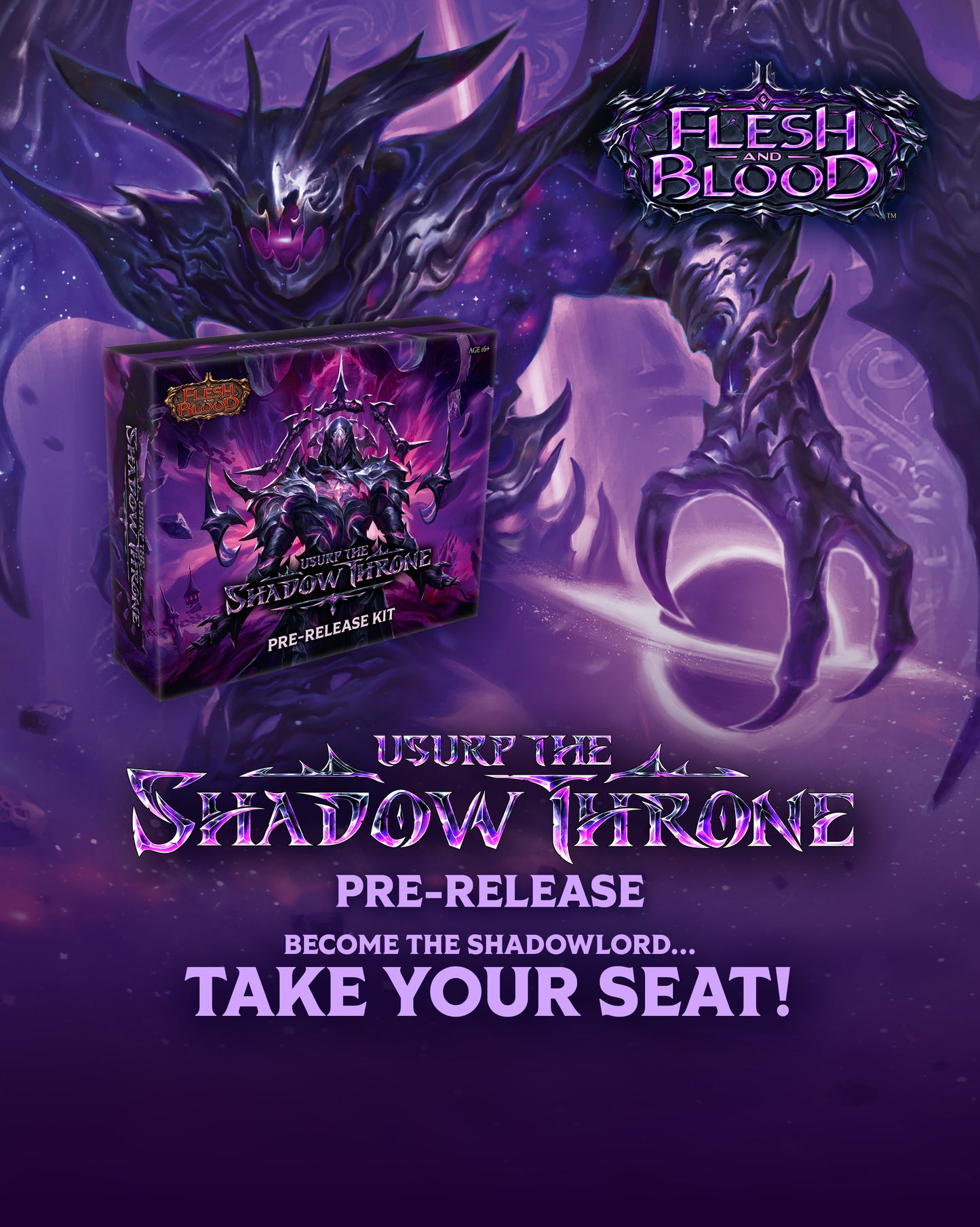 Flesh & Blood Usurp the Shadow Throne Prerelease 9/18 ($35)