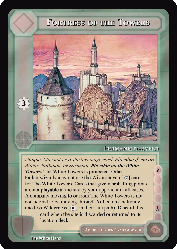 Fortress Of The Towers - White Hand - Middle Earth CCG / TCG
