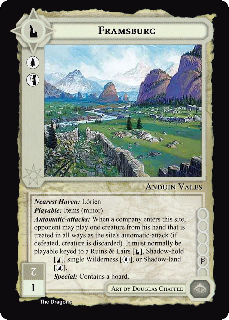 Framsburg - The Dragons - Middle Earth CCG / TCG
