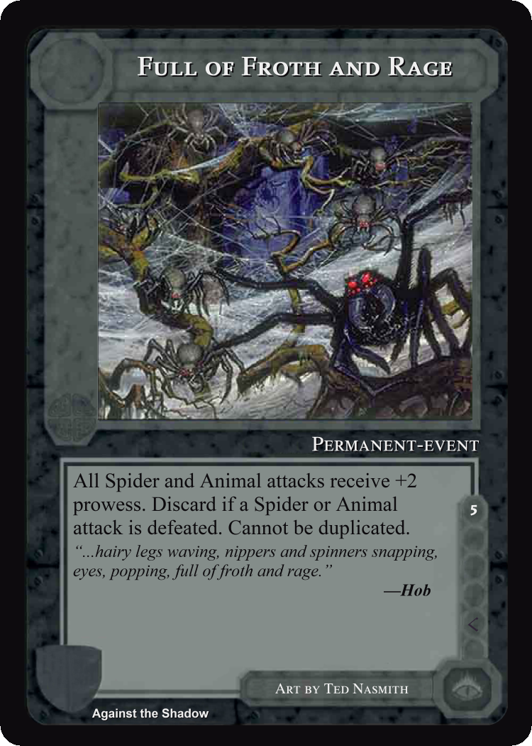 Full Of Froth And Rage - Against the Shadow - Middle Earth CCG / TCG
