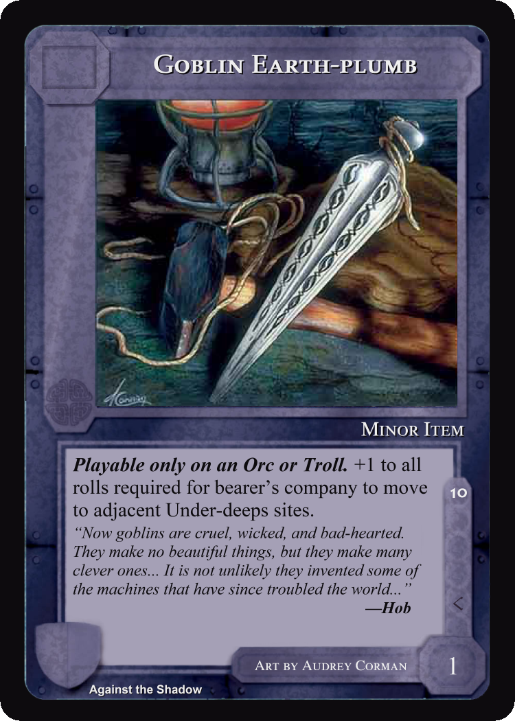 Goblin Earth-plumb - Against the Shadow - Middle Earth CCG / TCG