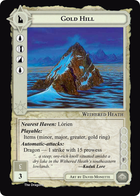 Gold Hill - The Dragons - Middle Earth CCG / TCG