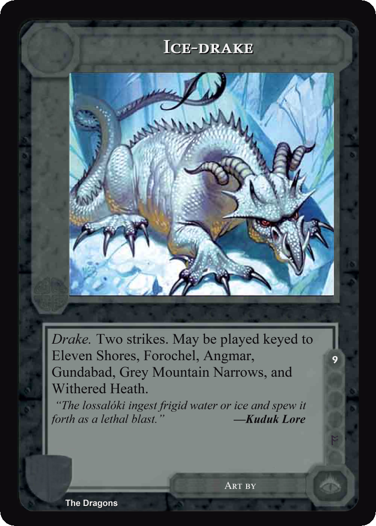 Ice-Drake - The Dragons - Middle Earth CCG / TCG
