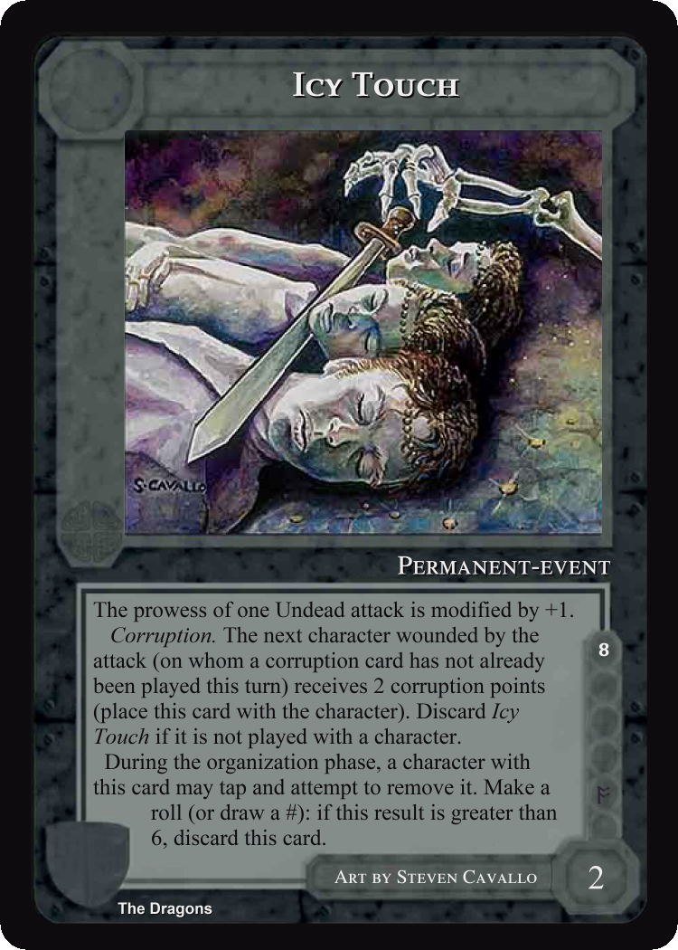 Icy Touch - The Dragons - Middle Earth CCG / TCG
