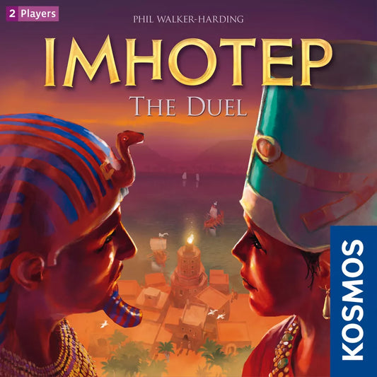 Front of the board game Imhotep : The Duel