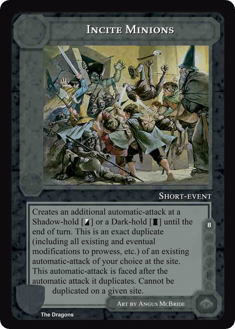 Incite Minions - The Dragons - Middle Earth CCG / TCG
