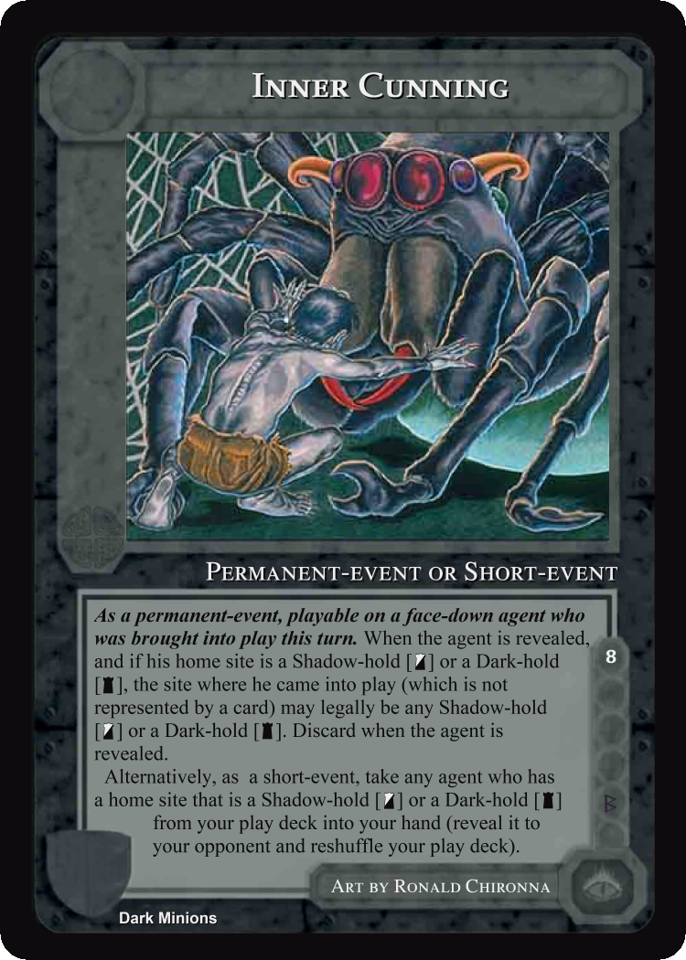 Inner Cunning - Dark Minions - Middle Earth CCG / TCG
