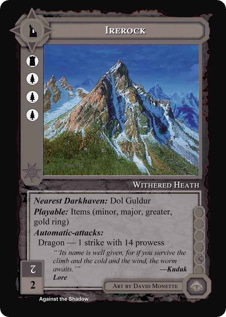 Irerock - Against the Shadow - Middle Earth CCG / TCG
