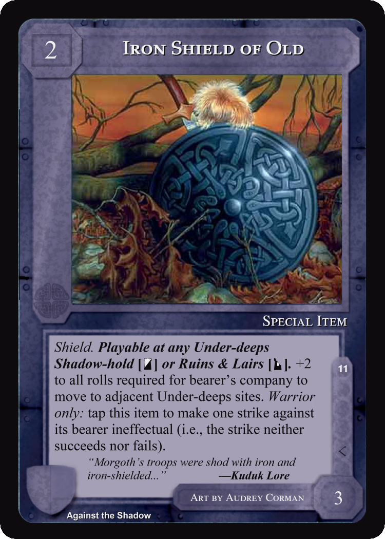 Iron Shield Of Old - Against the Shadow - Middle Earth CCG / TCG
