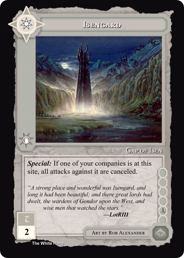 Isengard - White Hand - Middle Earth CCG / TCG
