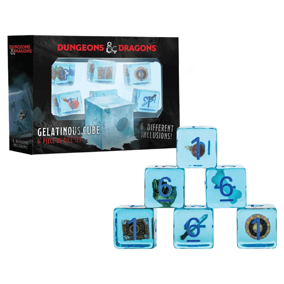 D&D Gelatinous Cube 6-Pack Dice Set
