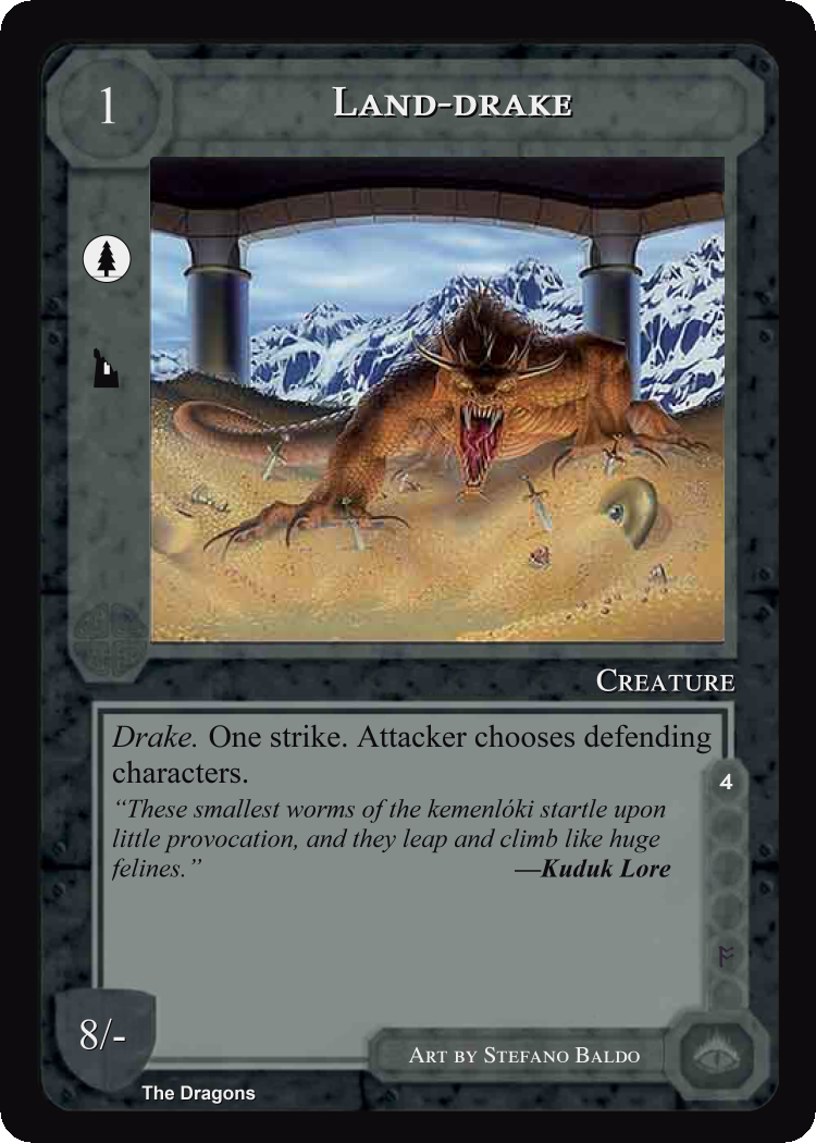 Land Drake - The Dragons - Middle Earth CCG / TCG