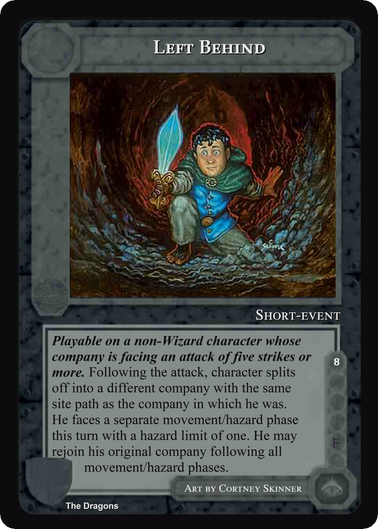 Left Behind - The Dragons - Middle Earth CCG / TCG