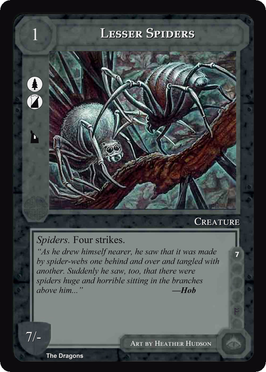 Lesser Spiders - The Dragons - Middle Earth CCG / TCG