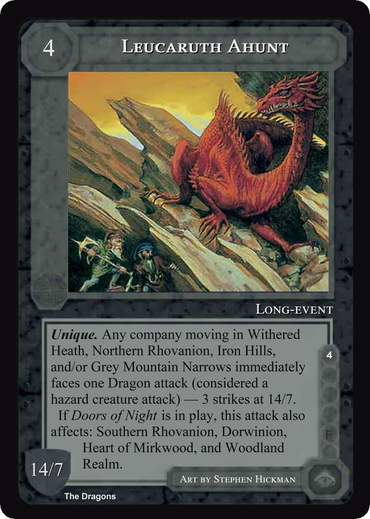 Leucaruth Ahunt - The Dragons - Middle Earth CCG / TCG (Copy)